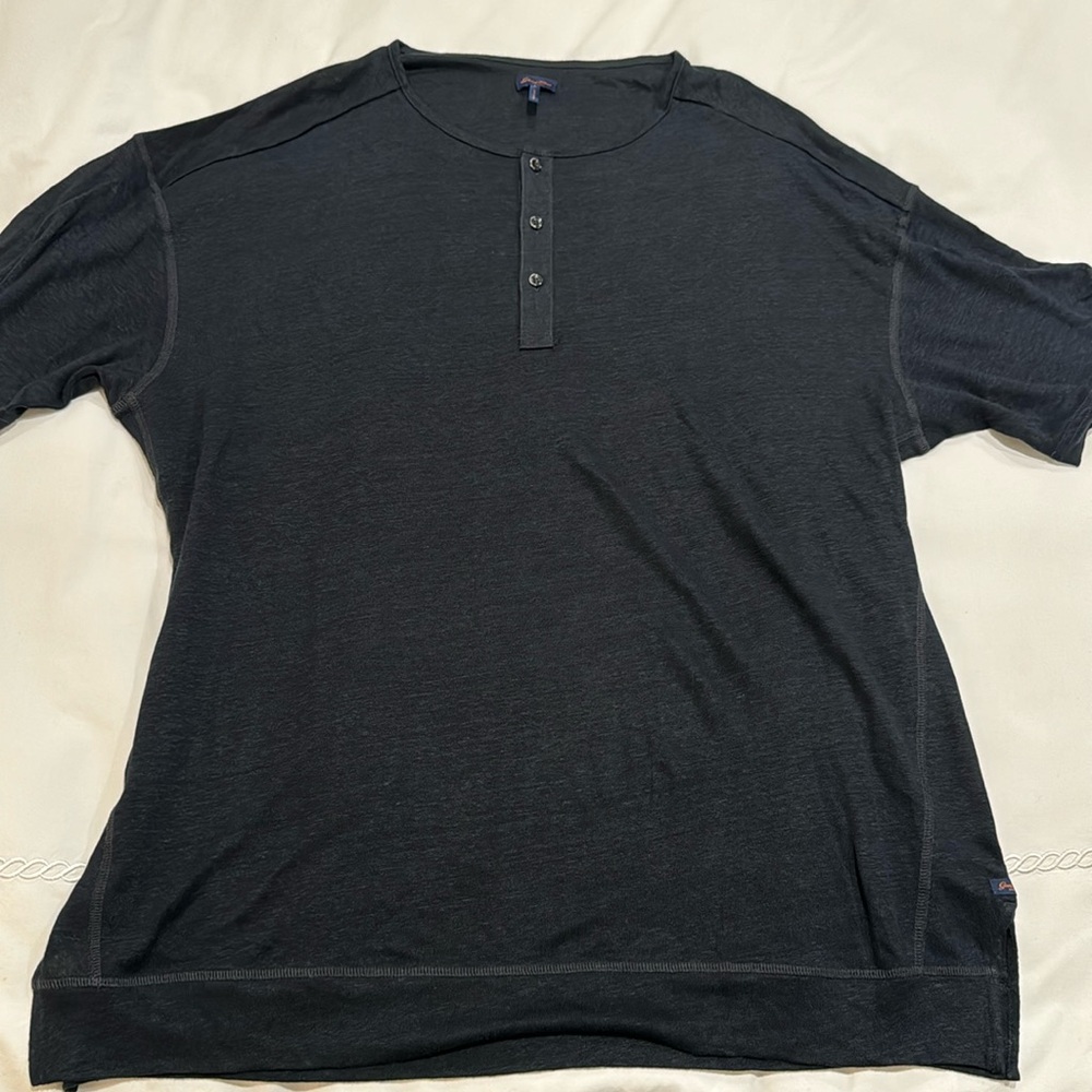 GoodMan Brand Linen Henley Large